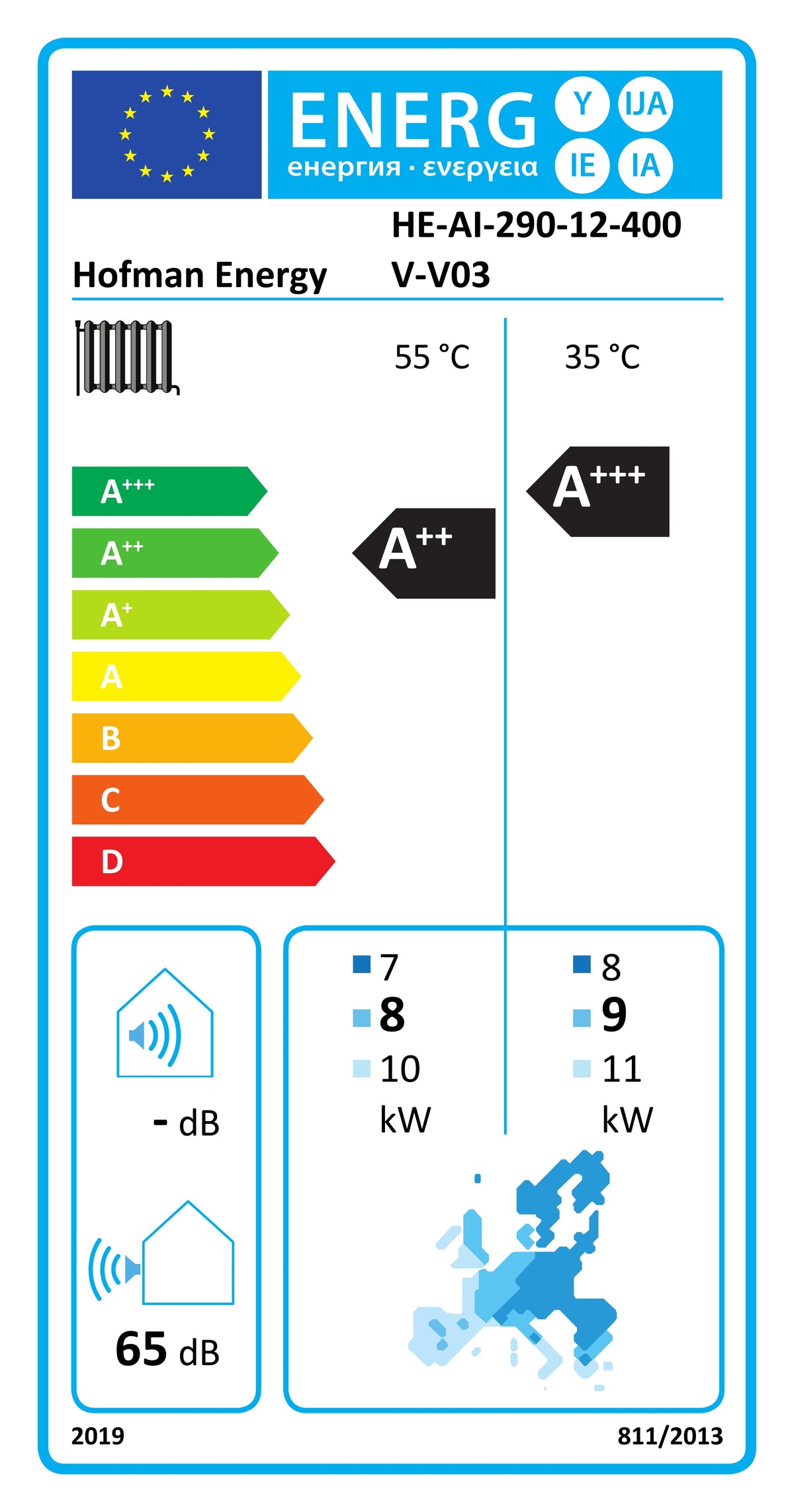 AVARMA air-to-water heat pump with inverter technology, monoblock R290, 12kW, 400V | HOFMAN-ENERGY
