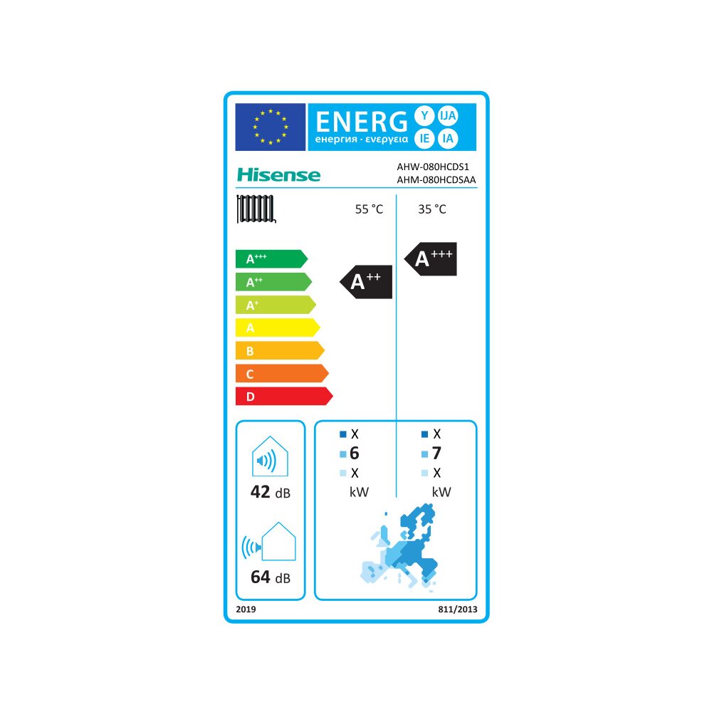 Sonderangebot Hisense Hi-Therma Split Wärmepumpe 8kW (11kW) Inneneinheit + Außeneinheit R32 A+++