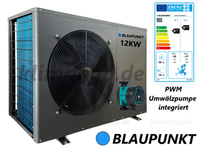 Blaupunkt Monoblock Wärmepumpe 12kW BLP12P3V2MR32 mit integrierter Umwälzpumpe
