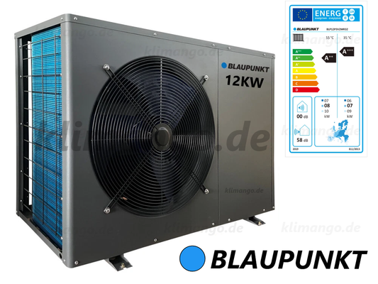 Blaupunkt Monoblock 12kW Wärmepumpe Luft/-Wasser BLP12P3V2MR32 Wifi BAFA Heizen / Kühlen A+++