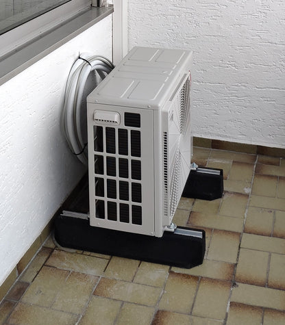 Dämpfungssockel - Bodenkonsolen Set 2x 600x135x100mm + 2x Schraubensatz für Klimaanlage | Big Foot