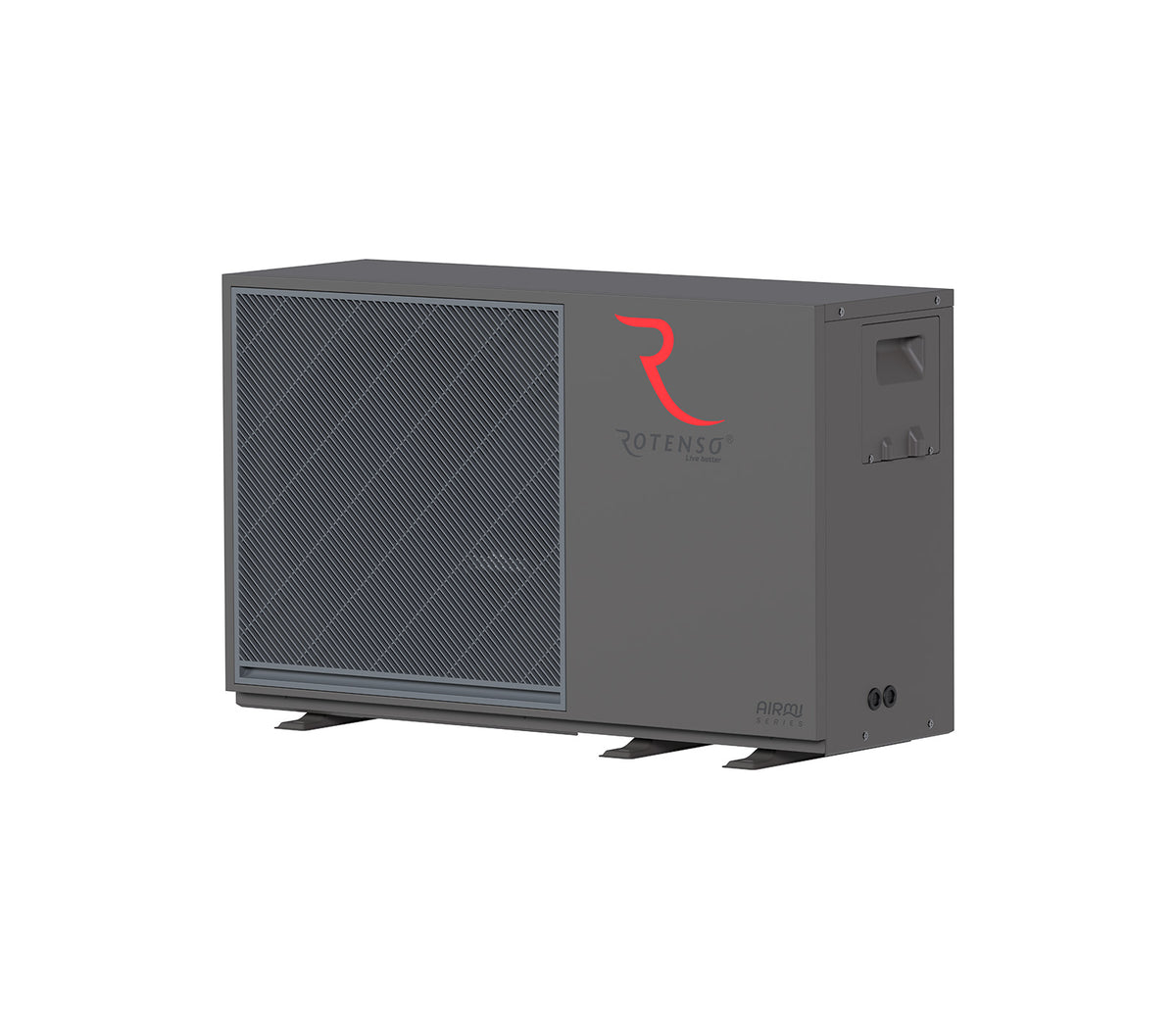 Rotenso Airmi Wärmepumpe Monoblock Luft-Wasser 10KW Black BAFA Wifi A+++, Heizen Kühlen