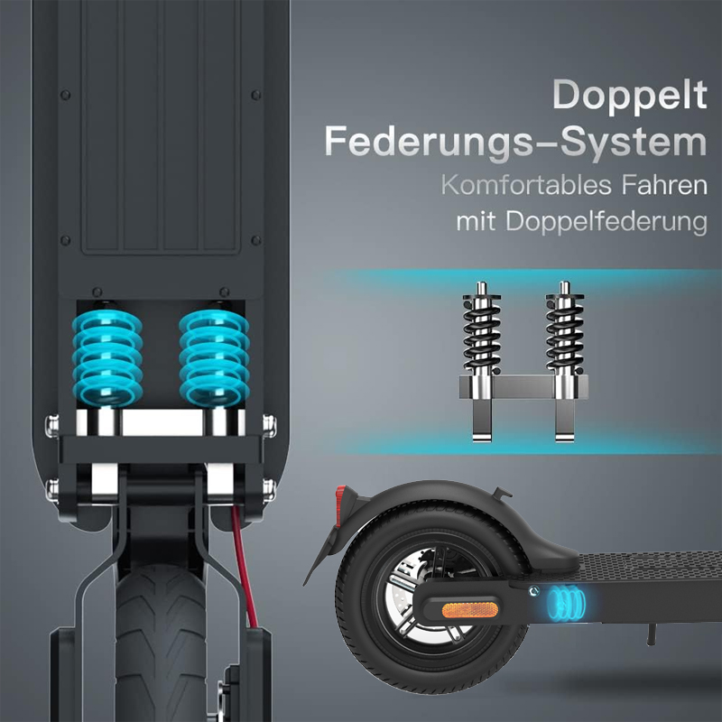 E-Scooter Elektroroller E9ABE 8,5" 350W ABE, mit Straßenzulassung 20kmh 20-30km Reichweite