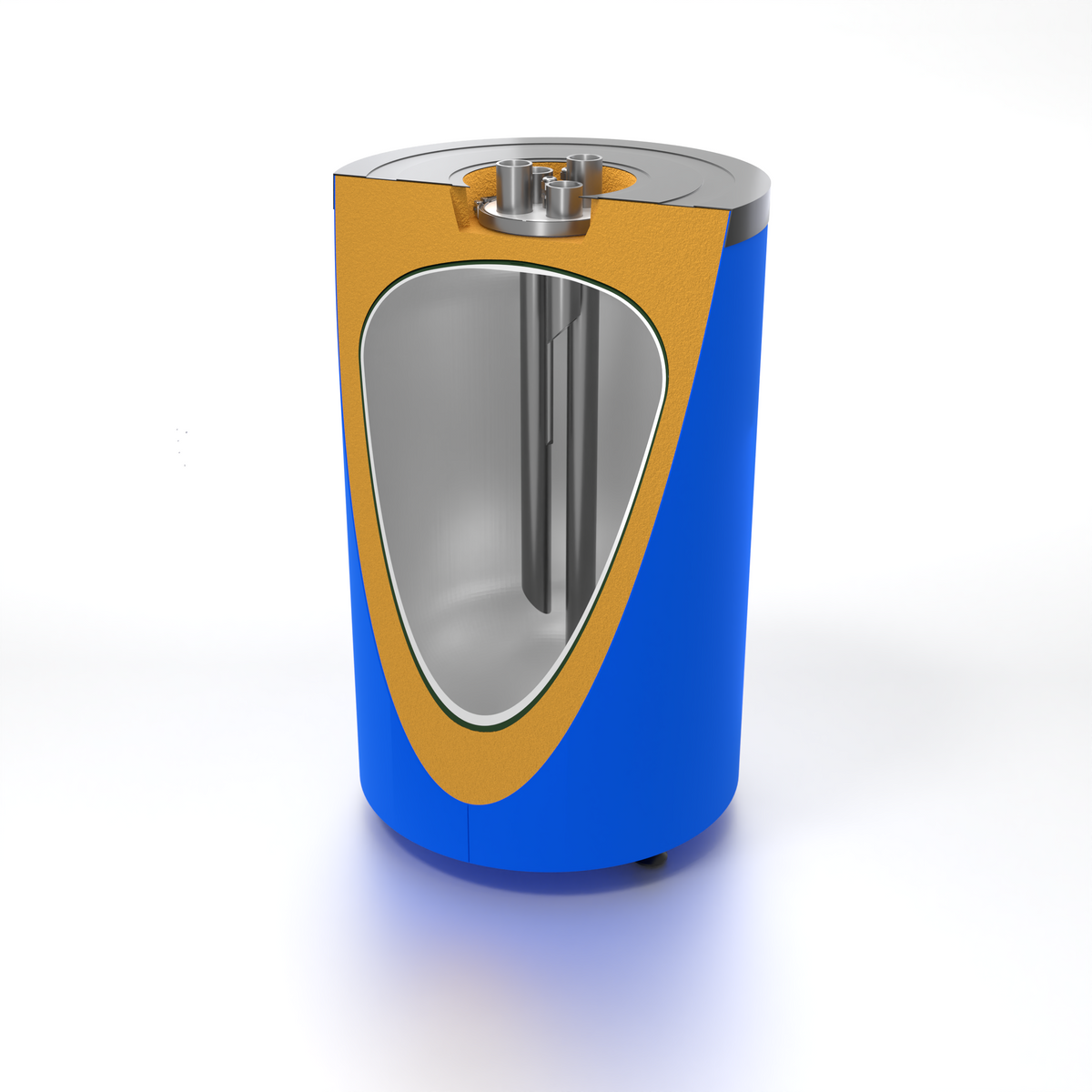 SUNEX Buffer Tank FISH Carbon S4X 200 Liter - Drinking Water Storage Tank - Domestic Hot Water Tank