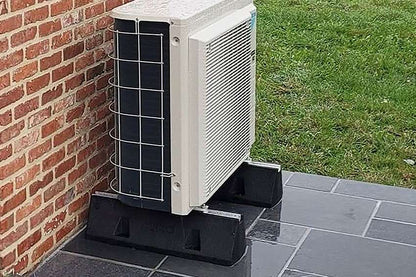 Dämpfungssockel - Bodenkonsolen Set 2x 600x135x100mm + 2x Schraubensatz für Klimaanlage | Big Foot