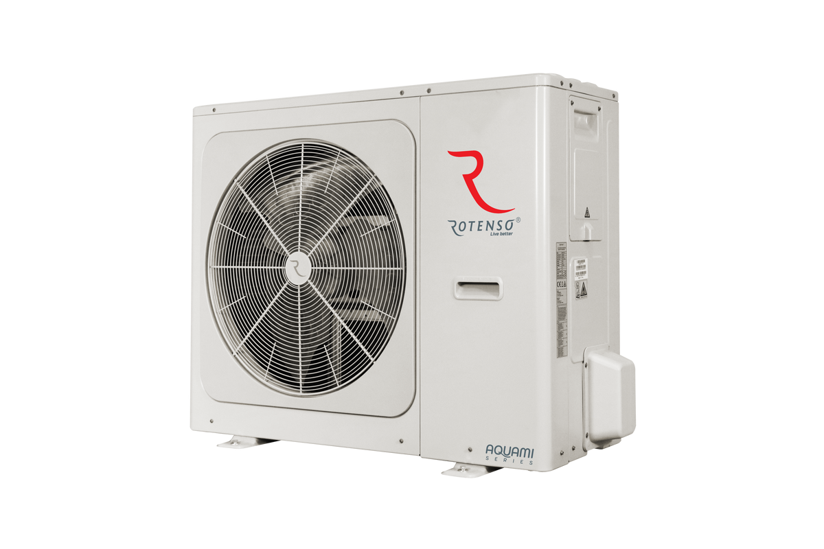 Rotenso Aquami All in Split heat pump AQS120X3o 12kW set + hydro module with 240 liter storage tank AQS160T240X13i A+++A++