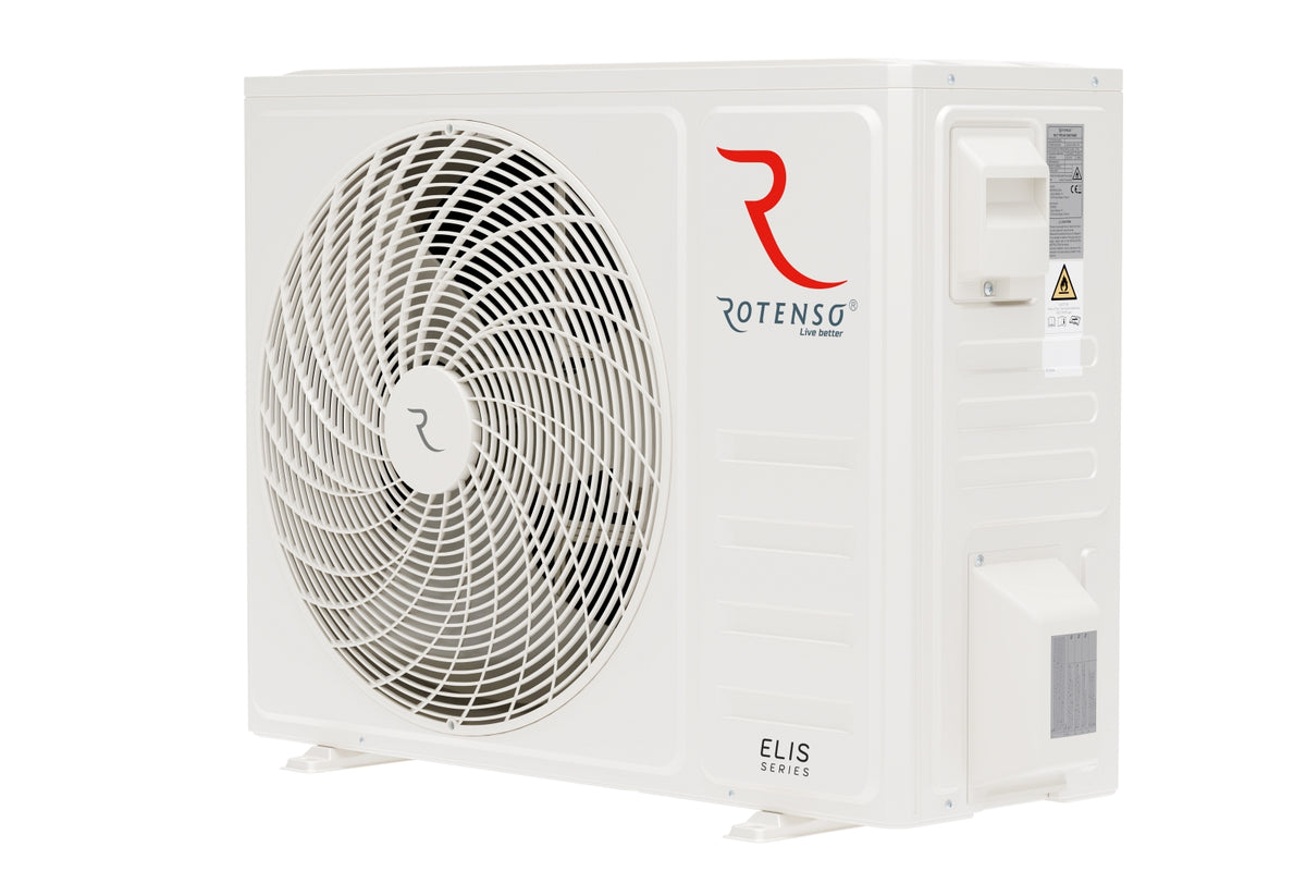 Rotenso Elis Black air conditioner, 2.6 kW to 6.8 kW, single-split wall-mounted unit set with digital inverter, WiFi, A++
