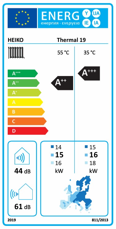 Heiko Thermal 19 | 3-phasige 19kW Monoblock Wärmepumpe ZH + DHW Luft-Wasser BAFA Heizen Kühlen Wifi A+++