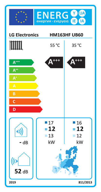 LG Luft-/Wasser-Wärmepumpe THERMA V R290 Monoblock 16kW - HM163HF