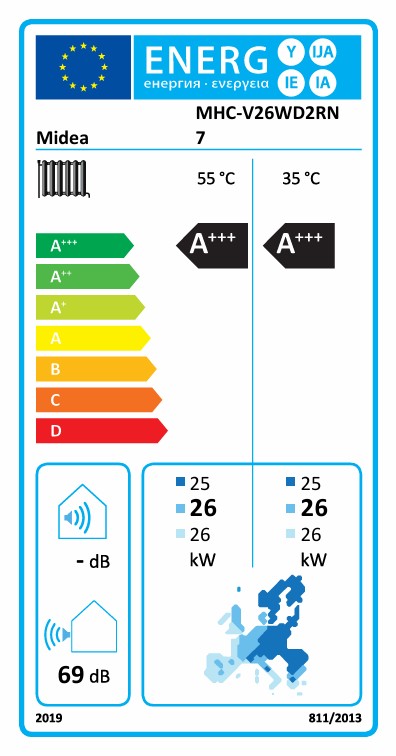 Midea Mars Mono R290 26kW monoblock heat pump MHC-V26WD2RN7
