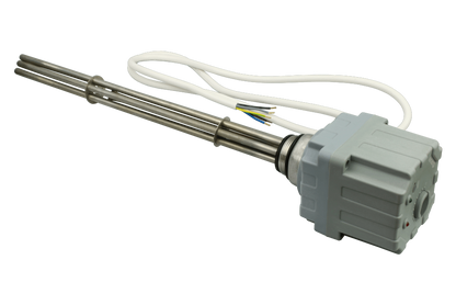 Electric Heating Element 3 / 4.5 / 6 / 7.5 / 9 / 12 kW GZ 6/4" 3*230V Stainless Steel, Immersion Heater with Thermostat for Buffer & Water Storage Tanks