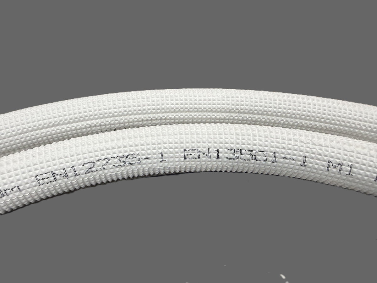 Refrigerant Line Installation Set 1 - 50m 1/4"+3/8" Insulated Copper Pipe + Electrical Cable + Hose