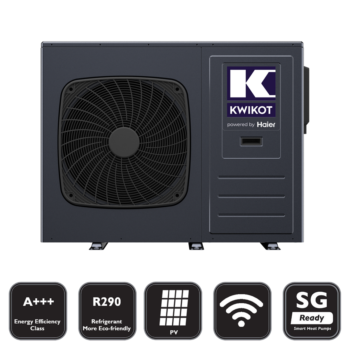 (Haier) Kwikot Monoblock Luft/Wasser Wärmepumpe 12 KW R290 KAWM12-Nd2 A+++