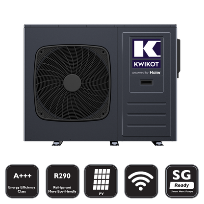 (Haier) Kwikot Monoblock Luft/Wasser Wärmepumpe 12 KW R290 KAWM12-Nd2 A+++