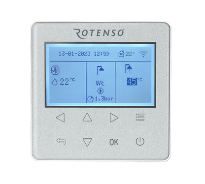 Rotenso Airmi Wärmepumpe Monoblock Luft-Wasser 10KW Black BAFA Wifi A+++, Heizen Kühlen