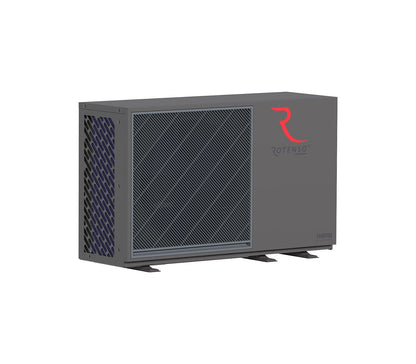 Rotenso Airmi Wärmepumpe Monoblock Luft-Wasser 10KW Black BAFA Wifi A+++, Heizen Kühlen