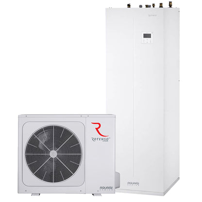 Rotenso Aquami All in Split heat pump AQS120X3o 12kW set + hydro module with 240 liter storage tank AQS160T240X13i A+++A++