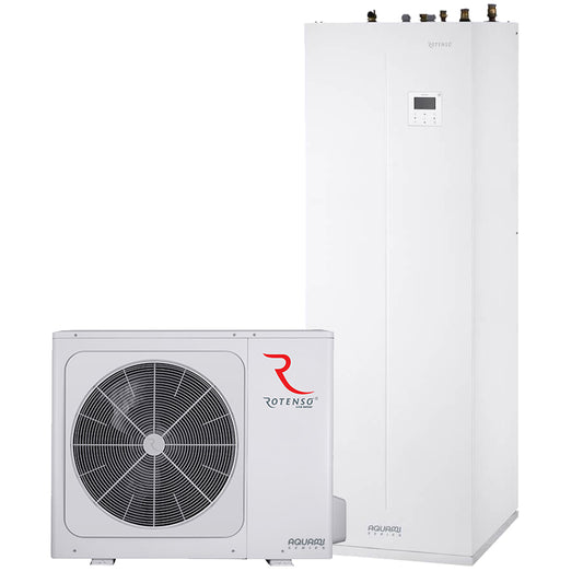 Rotenso Aquami All in Split Wärmepumpe AQS160X3o 16kW Set + Hydromodul mit Speicher 240 Liter AQS160T240X13i A+++A++