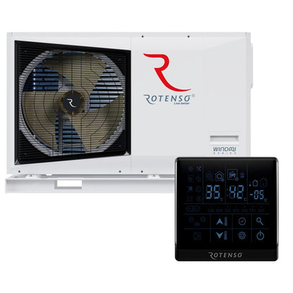 Rotenso Windmi Wärmepumpe Monoblock Luft-Wasser  WIM80X1 8KW BAFA Wifi A+++, Heizen Kühlen
