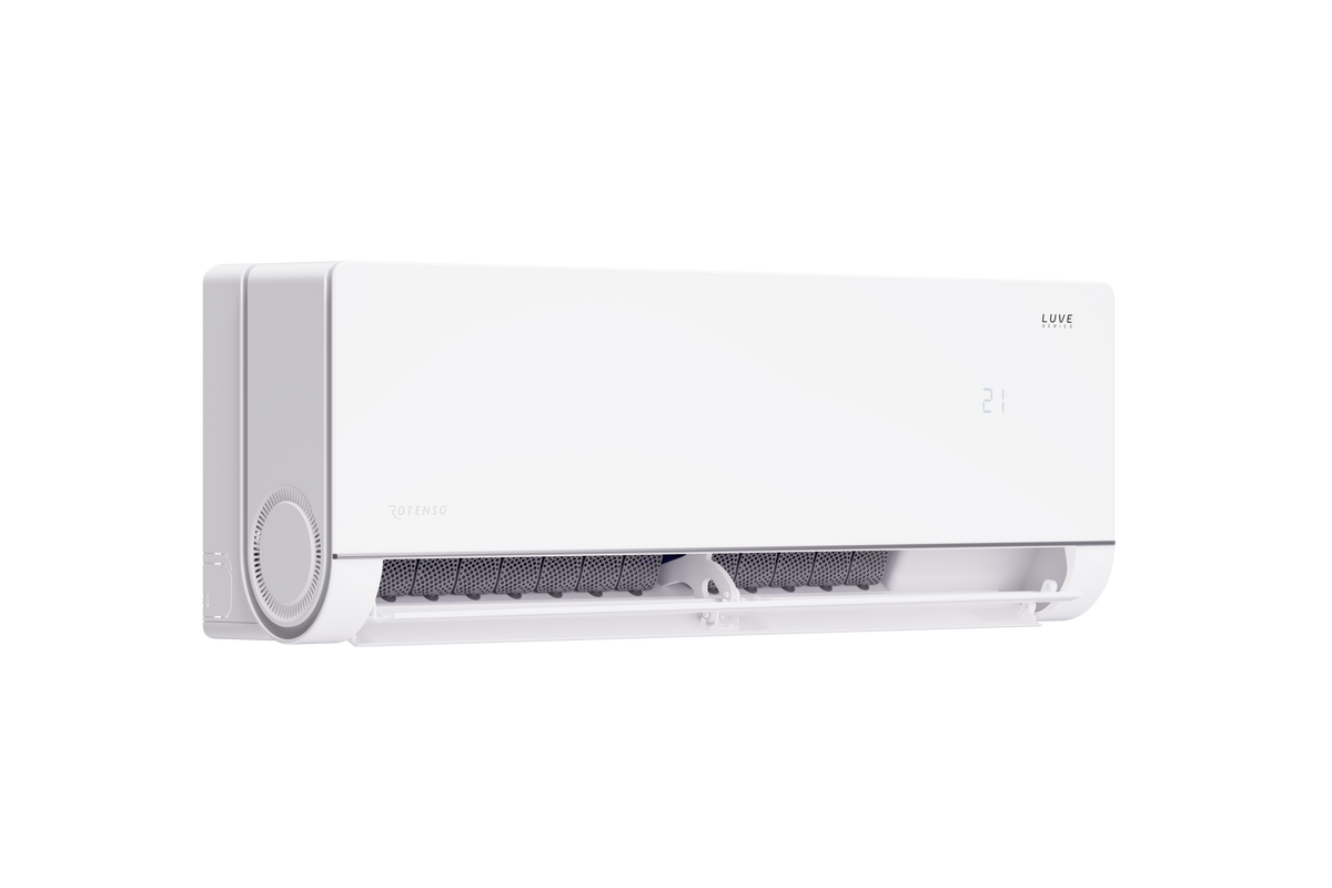 Rotenso Klimaanlage Luve White 2,7 kW bis 5,3 kW Single-Split Wandgeräte-Set Digital Inverter WiFi A+++