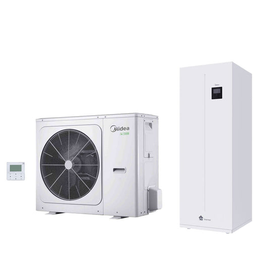 Sonderangebot Midea Thermal Arctic Split Wärmepumpe MHA-V12W/D2RN8-B 12KW Set + Hydromodul mit Speicher 240 Liter HBT-A160/240CDS90GN8-B A+++A++