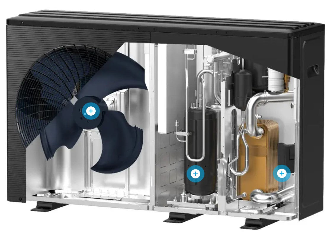 Midea MHC-V10WD2N7-E30 10kW Monoblock Luft Wasser Wärmepumpe R290 1-Ph-230V A+++/A++