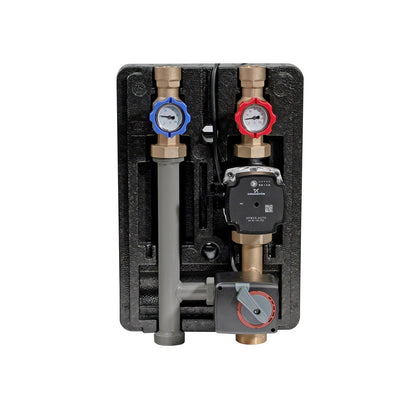 Pumpengruppe für Zentralheizung - mit Dreiwege Mischventil mit Servomotor - GPO S Grundfos DN 25