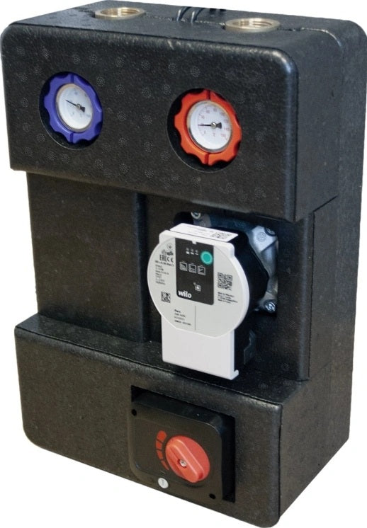 Pump group for central heating - with three-way mixing valve with servo motor - Wilo GPO S DN 20