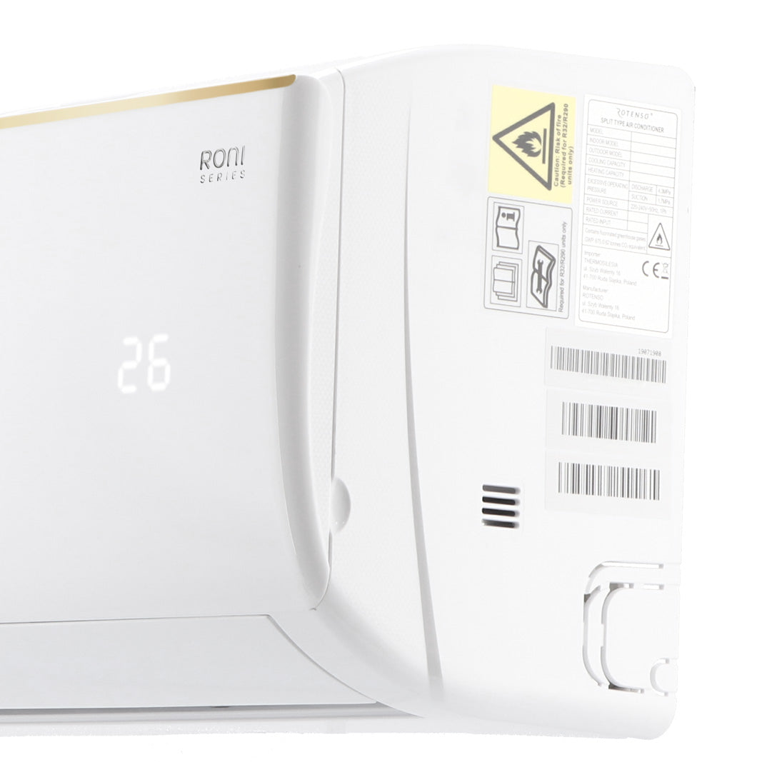 Rotenso Klimaanlage Roni 2x 3,5kW 12000BTU - Dual-Split Wandgeräte-Set Digital Inverter WiFi A++