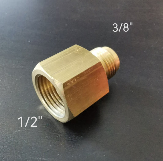 Kältemittelleitung Reduziernippel Messing F1/2" auf M3/8" Adapter Reduzierung Reduzierstück