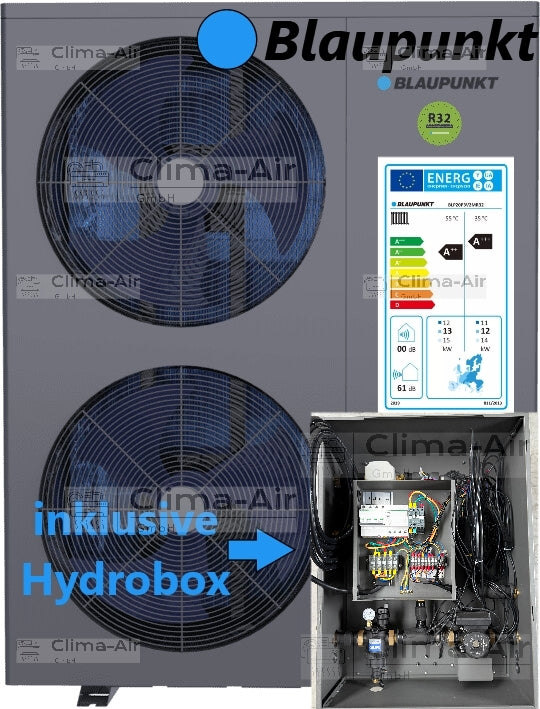 Blaupunkt Monoblock Wärmepumpe 22 kW BLP22P3V3MR32 inkl. Hydrobox