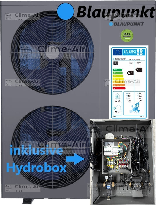 Blaupunkt Monoblock Wärmepumpe 20 kW BLP20P3V3MR32 inkl. Hydrobox