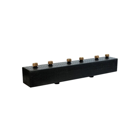 Heizkreisverteilerbalken für 3 Kreise - Verteilerbalken DN25 für Pumpengruppen - Sunex 3GPO DN25 125mm