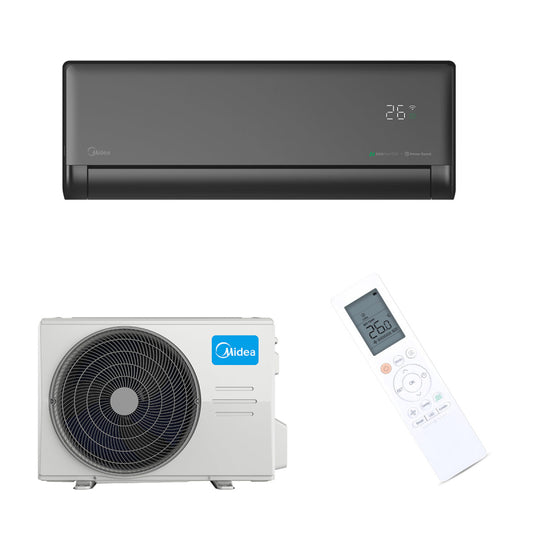 Midea Solstice 24-Set Schwarz 7 kW Klimaanlage Set Single-Split Wandgerät R32 WIFI