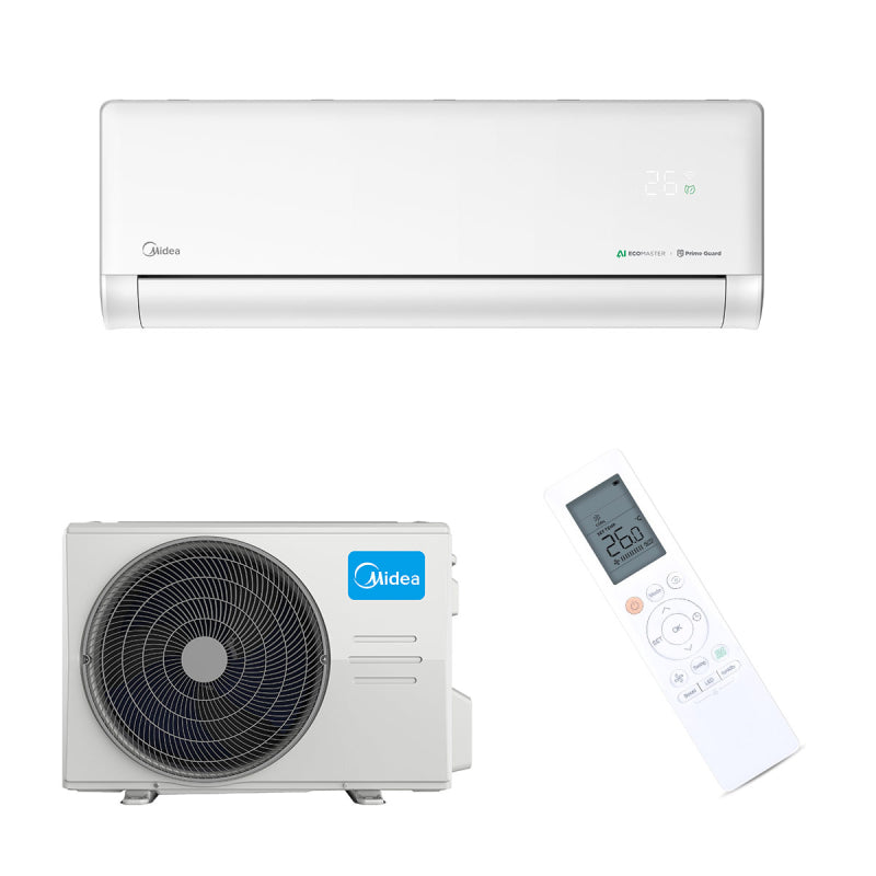 Midea Solstice 09-Set Weiß 2,6 kW Klimaanlage Set Single-Split Wandgerät R32 WIFI
