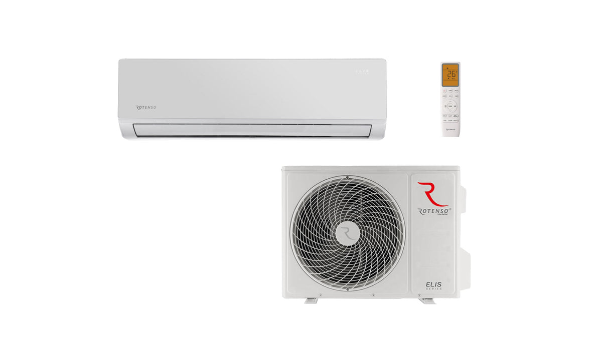 Rotenso Klimaanlage Elis Silver 2,6 kW bis 6,8 kW Single-Split Wandgeräte-Set Digital Inverter WiFi A++