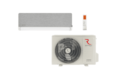 Rotenso Klimaanlage Versu Cloth Caramel 2,6 kW bis 5,3 kW Single-Split Wandgeräte-Set Digital Inverter WiFi A+++