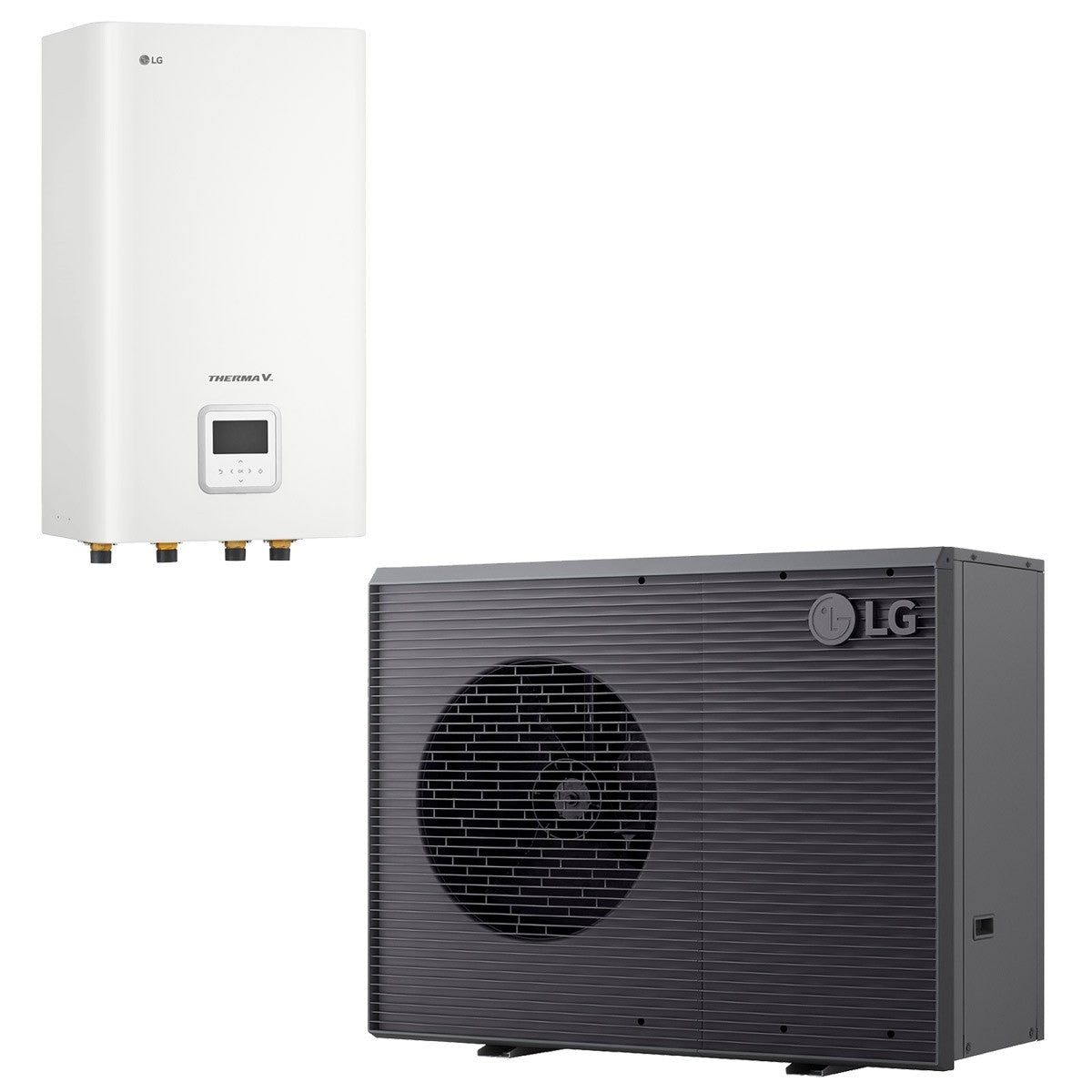 LG Luft-/Wasser-Wärmepumpe THERMA V R290 Monoblock 7kW - HM073HF.UB40 mit Hydrobox
