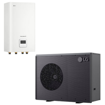 LG Luft-/Wasser-Wärmepumpe THERMA V R290 Monoblock 9kW - HM093HFX.UB60 mit Hydrobox