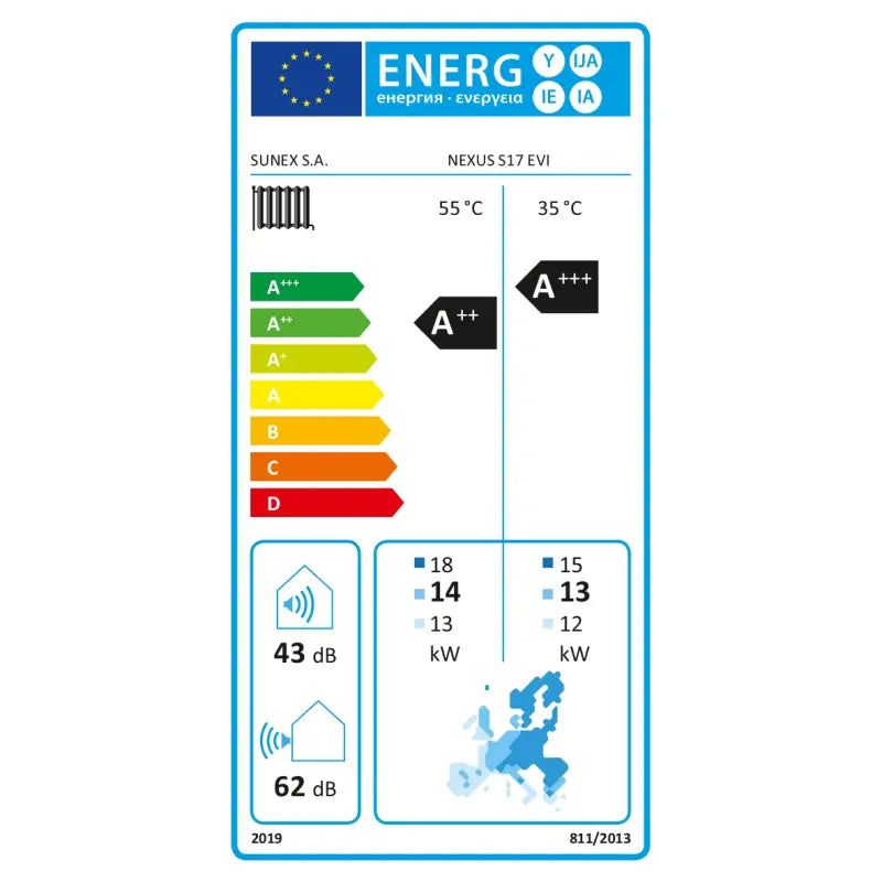 Energieeffizienzklasse für Kühlen