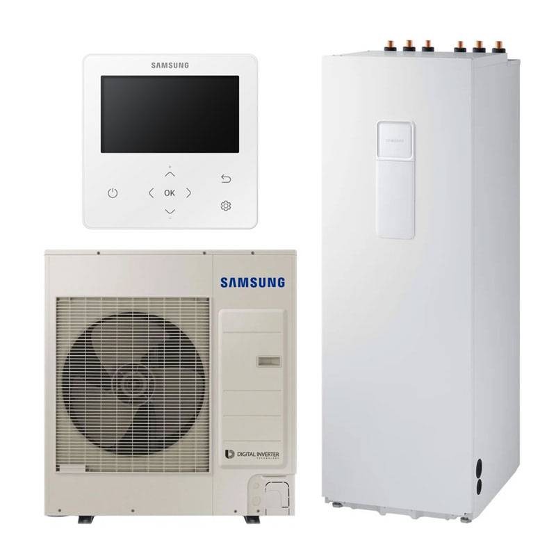 Samsung ClimateHub 9KW split heat pump - 200l complete system all-in-one A+++/A+