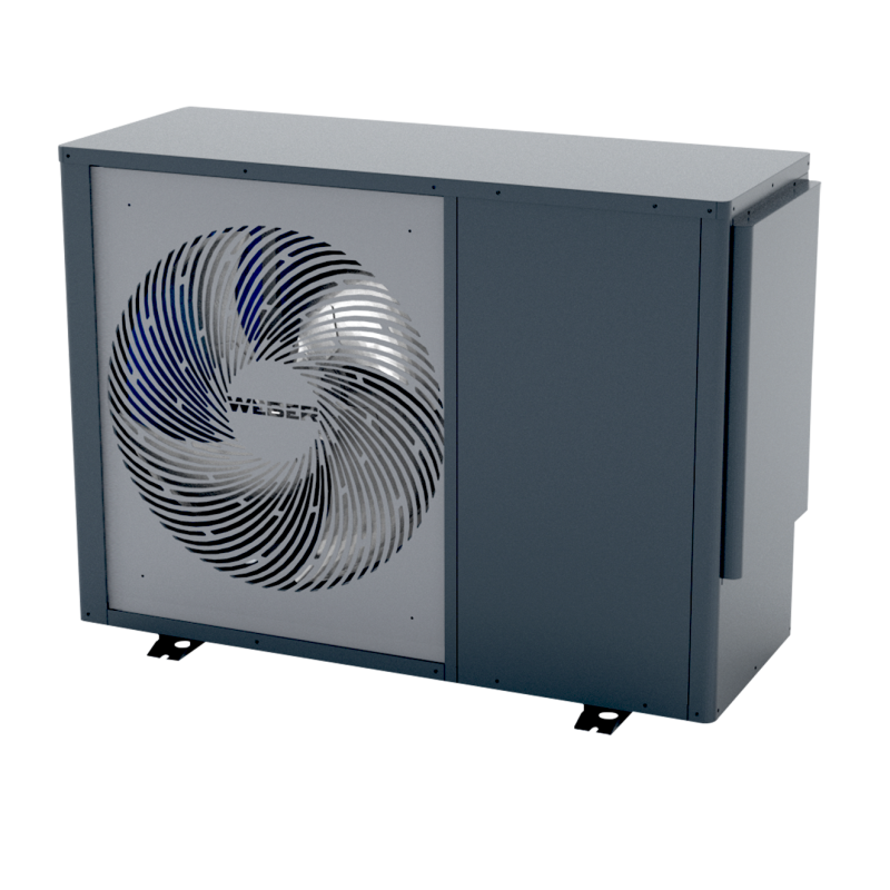 Monoblock Wärmepumpe WEBER HT 12kW für Brauchwasser und Heizung R32 WiFi A+++